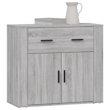 vidaXL Ντουλάπι Γκρι Sonoma 80x33x70cm από Επεξεργασμένο Ξύλο 1 τεμ.