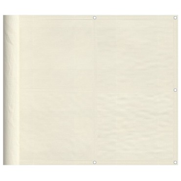 vidaXL Διαχωριστικό Βεράντας Κρεμ 90x700εκ 100% Πολ. Ύφασμα Oxford