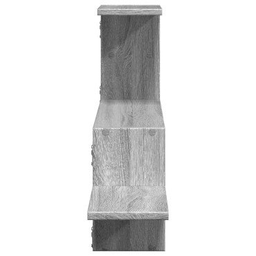 vidaXL Ραφιέρα Τοίχου Γκρι Sonoma 104x15x49cm Επεξεργασμένο Ξύλο 1 τεμ.