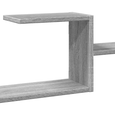 vidaXL Ραφιέρα Τοίχου Γκρι Sonoma 104x15x49cm Επεξεργασμένο Ξύλο 1 τεμ.