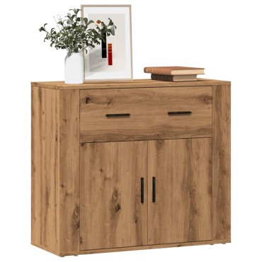 vidaXL Ντουλάπι Artisian Δρυς 80x33x70cm από Επεξεργασμένο Ξύλο 1 τεμ.