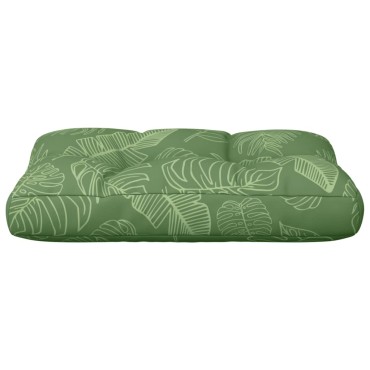 vidaXL Μαξιλάρι Παλέτας με Σχέδιο Φύλλων 50x40x12cm Υφασμάτινο