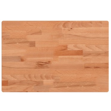 vidaXL Πάγκος Μπάνιου 60x40x4 εκ. από Μασίφ Ξύλο Οξιάς