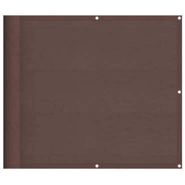 vidaXL Διαχωριστικό Βεράντας Καφέ 90x700εκ 100% Πολ. Ύφασμα Oxford