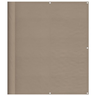 vidaXL Διαχωριστικό Βεράντας Taupe 120x1000εκ 100% Πολ. Ύφασμα Oxford