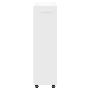 vidaXL Έπιπλο με Ρόδες Λευκό 60x22x79cm από Επεξεργασμένο Ξύλο 1 τεμ.
