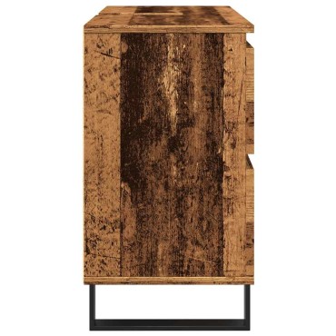 vidaXL Ντουλάπι νιπτήρα μπάνιου Παλιό ξύλο 80x33x60cm 1 τεμ.