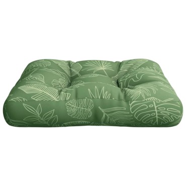 vidaXL Μαξιλάρι Παλέτας σχέδιο φύλλων 60x61,5x10cm από Ύφασμα Oxford