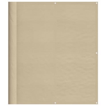 vidaXL Διαχωριστικό Βεράντας Μπεζ 120x800εκ 100% Πολ. Ύφασμα Oxford