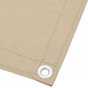 vidaXL Διαχωριστικό Βεράντας Μπεζ 120x800εκ 100% Πολ. Ύφασμα Oxford