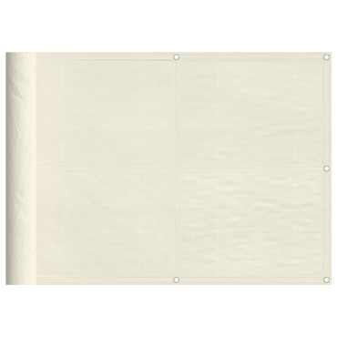 vidaXL Διαχωριστικό Βεράντας Κρεμ 75x700εκ 100% Πολ. Ύφασμα Oxford