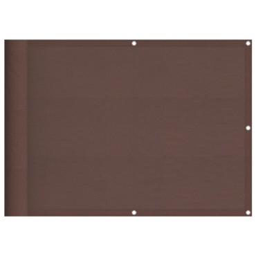 vidaXL Διαχωριστικό Βεράντας Καφέ 75x1000εκ 100% Πολ. Ύφασμα Oxford