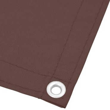 vidaXL Διαχωριστικό Βεράντας Καφέ 75x1000εκ 100% Πολ. Ύφασμα Oxford