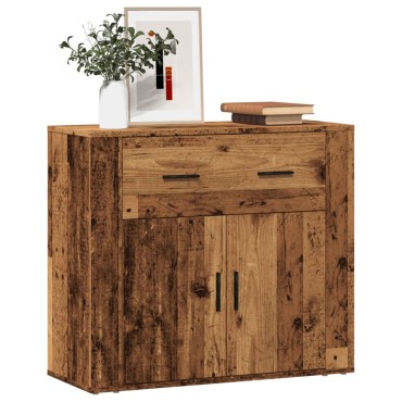 vidaXL Συρταριέρα Όψη Παλαιού Ξύλου 80x33x70cm Επεξεργασμένο Ξύλο 1 τεμ.