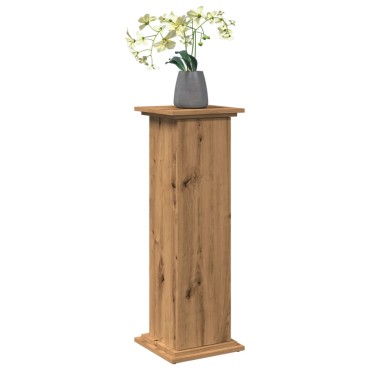 vidaXL Βάση Οθόνης με Αποθ. Αρτισιανή Δρυς 31x30x90 εκ. Επεξ. Ξύλο