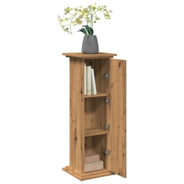 vidaXL Βάση Οθόνης με Αποθ. Αρτισιανή Δρυς 31x30x90 εκ. Επεξ. Ξύλο