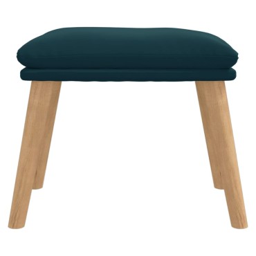vidaXL Υποπόδιο Μπλε 45x29,5x35cm Βελούδινο 1 τεμ.