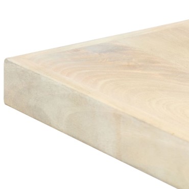 vidaXL Τραπεζαρία Λευκή 160x80x75cm από Μασίφ Ξύλο Μάνγκο 1 τεμ.