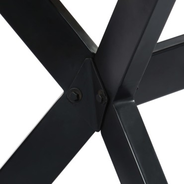vidaXL Τραπεζαρία Λευκή 160x80x75cm από Μασίφ Ξύλο Μάνγκο 1 τεμ.
