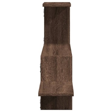 vidaXL Ραφιέρα Τοίχου Καφέ Δρυς 104x15x49cm Επεξεργασμένο Ξύλο 1 τεμ.