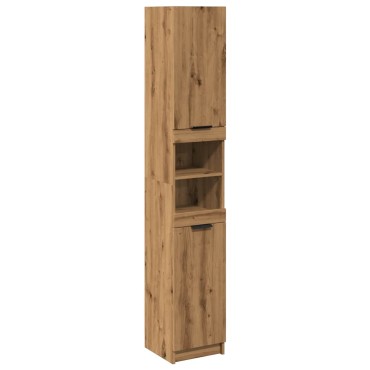 vidaXL Ντουλάπι μπάνιου Artisan Oak 32x34x188,5cm Κατασκευασμένο ξύλο 1 τεμ.