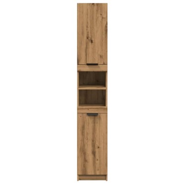 vidaXL Ντουλάπι μπάνιου Artisan Oak 32x34x188,5cm Κατασκευασμένο ξύλο 1 τεμ.