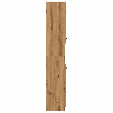 vidaXL Ντουλάπι μπάνιου Artisan Oak 32x34x188,5cm Κατασκευασμένο ξύλο 1 τεμ.