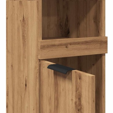vidaXL Ντουλάπι μπάνιου Artisan Oak 32x34x188,5cm Κατασκευασμένο ξύλο 1 τεμ.