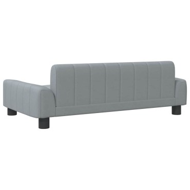 vidaXL Κρεβάτι Σκύλου Ανοιχτό Γκρι 90 x 53 x 30 εκ. Υφασμάτινο