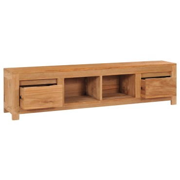 vidaXL Έπιπλο Τηλεόρασης 115x30x35cm από Μασίφ Ξύλο Teak