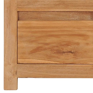 vidaXL Έπιπλο Τηλεόρασης 115x30x35cm από Μασίφ Ξύλο Teak