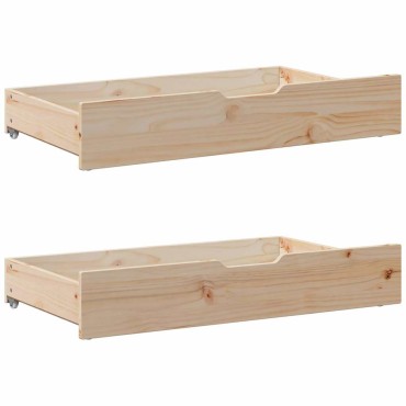 vidaXL Σκελετός Κρεβατιού Χωρίς Στρώμα 140x190cm Μασίφ Ξύλο Πεύκου 1 τεμ. - Διπλό