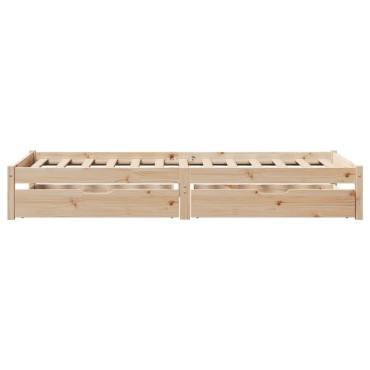 vidaXL Σκελετός Κρεβατιού Χωρίς Στρώμα 90x190cm Μασίφ Ξύλο Πεύκου 1 τεμ. - Μονό