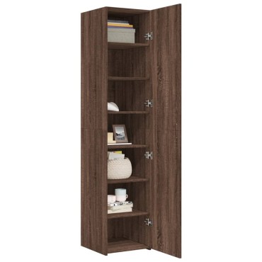 vidaXL Ντουλάπι Καφέ Δρυς 40x42,5x185cm από Επεξεργασμένο Ξύλο 1 τεμ.
