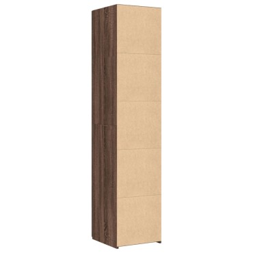 vidaXL Ντουλάπι Καφέ Δρυς 40x42,5x185cm από Επεξεργασμένο Ξύλο 1 τεμ.