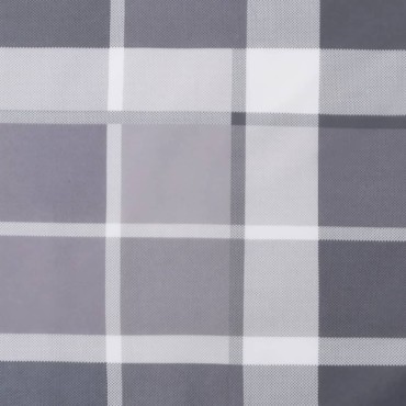vidaXL Μαξιλάρι Παλέτας Γκρι Καρό 70x40x12cm Υφασμάτινο