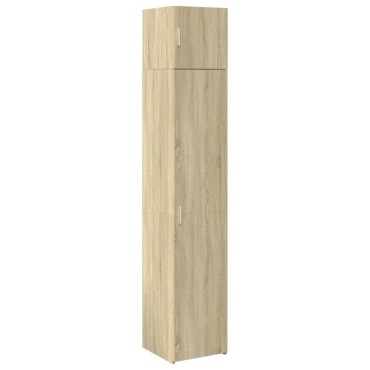 vidaXL Ντουλάπι Αποθήκευσης Στενό Δρυς 40x42,5x225cm Επεξεργ. Ξύλο 1 τεμ.