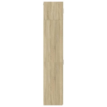 vidaXL Ντουλάπι Αποθήκευσης Στενό Δρυς 40x42,5x225cm Επεξεργ. Ξύλο 1 τεμ.