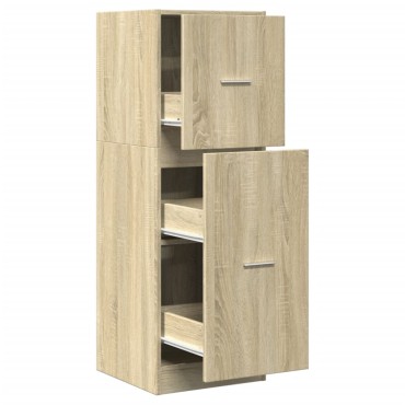 vidaXL Συρταριέρα Γενικής Χρήσης Sonoma Δρυς 40x41x118cm Επεξ. Ξύλο 1 τεμ.