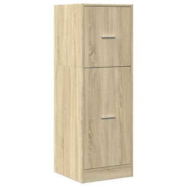 vidaXL Συρταριέρα Γενικής Χρήσης Sonoma Δρυς 40x41x118cm Επεξ. Ξύλο 1 τεμ.