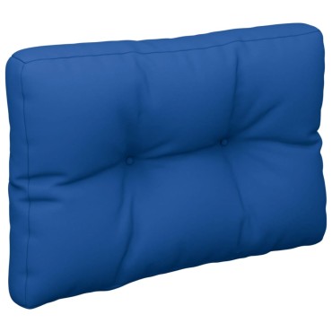 vidaXL Μαξιλάρι Παλέτας Μπλε Ρουά 60x40x12cm Υφασμάτινο