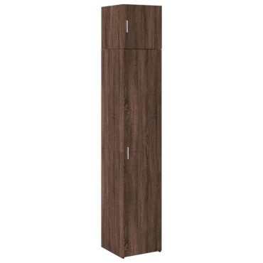 vidaXL Ντουλάπι Αποθήκευσης Στενό Δρυς 40x42,5x225cm Επεξεργ. Ξύλο 1 τεμ.