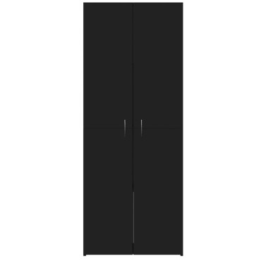 vidaXL Αρχειοθήκη Μαύρη 60x32x153cm από Επεξεργασμένο Ξύλο 1 τεμ.
