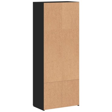 vidaXL Αρχειοθήκη Μαύρη 60x32x153cm από Επεξεργασμένο Ξύλο 1 τεμ.