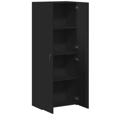 vidaXL Αρχειοθήκη Μαύρη 60x32x153cm από Επεξεργασμένο Ξύλο 1 τεμ.