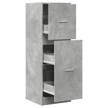 vidaXL Συρταριέρα Γενικής Χρήσης Γκρι Σκυρ.40x41x118cm Επεξ. Ξύλο 1 τεμ.
