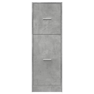 vidaXL Συρταριέρα Γενικής Χρήσης Γκρι Σκυρ.40x41x118cm Επεξ. Ξύλο 1 τεμ.