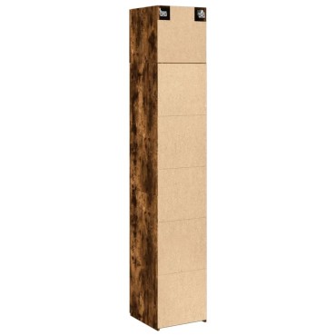 vidaXL Ντουλάπι Αποθήκευσης Στενό Δρυς 40x42,5x225cm Επεξεργ. Ξύλο 1 τεμ.