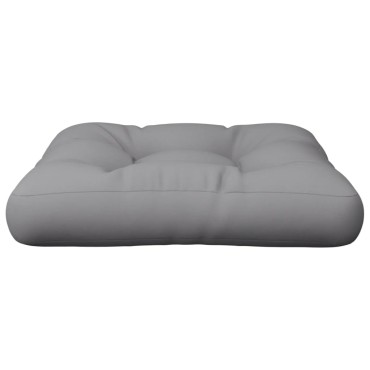 vidaXL Μαξιλάρι Παλέτας Γκρι Υφασμάτινο 61,5x60x10cm