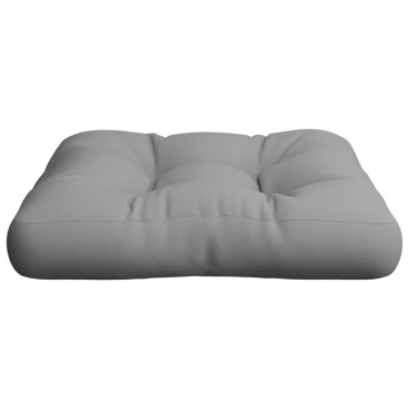 vidaXL Μαξιλάρι Παλέτας Γκρι Υφασμάτινο 61,5x60x10cm